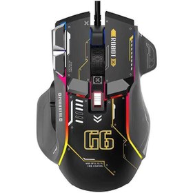 تصویر ماوس با سیم مخصوص بازی مدل G6 