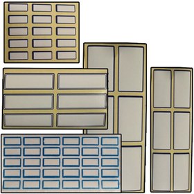 تصویر اتیکت دور آبی سلفونی 