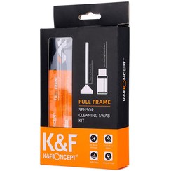تصویر کیت تمیز کننده سنسور دوربين فول فريم کی اند اف K&amp;F همراه با مایع تمیز کننده 