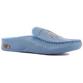 تصویر دمپایی خانگی آبی مردانه چرم سیل لیکرز Sail Lakers 