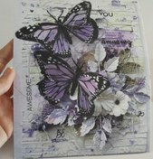 تصویر عکس کاغذ دیجیتال وینتیج عکاسی و اکسسوری آشپزخانه بسته 2 تایی 