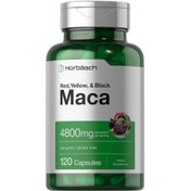 تصویر کپسول ریشه ماکا بدون گلوتن هورباخ مناسب آقایان و بانوان (4800 میلی گرم، 120 عدد) Maca 4800mg root hoorbach