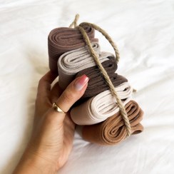 تصویر جوراب کبریتی رنگ نود 