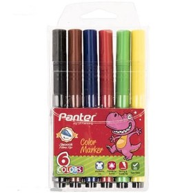 تصویر ماژیک رنگ آمیزی 6 رنگ پنتر Panter 6 Color Painting Marker