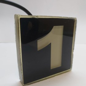 تصویر سنگ نورانی مربع ضد آب تک رنگ شماره 1 سایز 10 سانت 12 ولت مدل PL101 