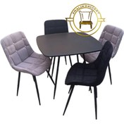 تصویر میز و صندلی نهارخوری مدل السا رنگبندی متنوع 