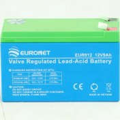 تصویر باتری یو‌پی‌اس یورونت 9 آمپر 12 ولت 