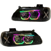 تصویر چراغ جلو اسپرت جمع ساز مدل 3D-Hexa-X دو عددی 