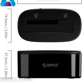 تصویر داک هارد و تبدیل SATA به USB اوریکو 3.5/2.5 اینچ مدل 6218US3 ا ORICO 2.5/3.5 Inch Hard Drive Dock | 6218US3 ORICO 2.5/3.5 Inch Hard Drive Dock | 6218US3