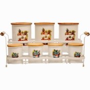 تصویر ست پاسماوری ۷ پارچه مدل P6001 به همراه استند 