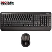 تصویر کیبورد و ماوس بی سیم هترون مدل HKCW140 با حروف فارسی Hatron HKCW140 Wireless Keyboard And Mouse With Persian Letters