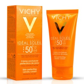 تصویر فلوئید ضد آفتاب ویشی کپیتال سولیل مدل DRY TOUCH حجم 50 میل VICHY CAPITAL SOLEIL DRY TOUCH PROTECTIVE FACE FLUID SPF50