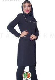 تصویر مانتو شلوار اداری | مدل سروناز | کد 2007 