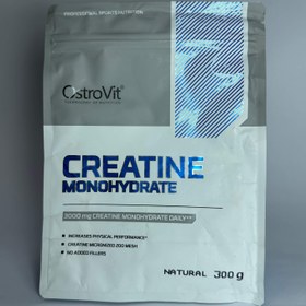 تصویر کراتین مونوهیدرات پودری بدون طعم استروویت ۳۰۰ گرمی creatine monohydrate ostrovit 300 gr