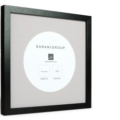 تصویر قاب عکس پی‌وی‌سی RMF مربع مشکی 