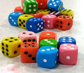 تصویر تاس رنگي کلاسيک 