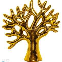 تصویر دکوری درخت طلایی سرامیکی آبکاری PVD 