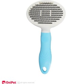 تصویر برس و گره باز کن با قابلیت تخلیه اتومات سگ و گربه Brush and detangler with automatic discharge for dogs and cats