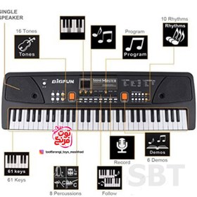 تصویر ارگ و کیبورد بیگ فان BIGFUN BF-830A1 ELECTRONIC KEYBOARD BIGFUN 830A1