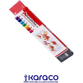 تصویر مداد رنگی ۶ رنگ ادمیرال 