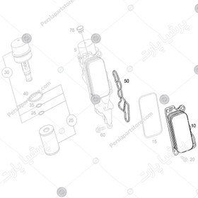 تصویر خنک کن روغن موتور بنز E350 کد اتاق W212 برند فبی 2010 تا 2013 - فروشگاه لوازم یدکی کالا یدک 