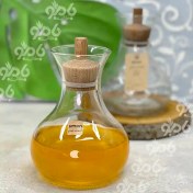 تصویر بطری آب لیمون ظرفیت ۹۵۰ میلی لیتر درب چوبی 