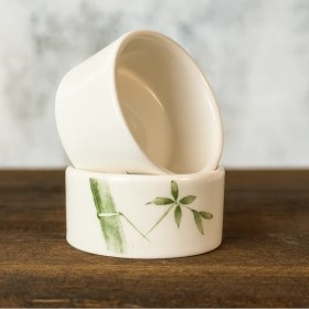 تصویر قندان سرامیکی ساقه سبز کوچک 