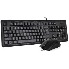 تصویر کیبورد و ماوس ای فورتک مدل KR-9276 KR-9276 USB Wired Keyboard and Mouse