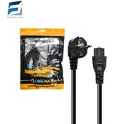 تصویر کابل برق 3 پین لپ تاپ وان مکس (ONE MAX) طول 1.5 متر 