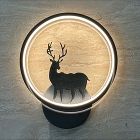 تصویر چراغ دیواری مدل گوزن - مهتابی 