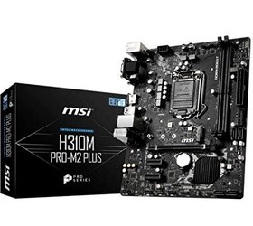 تصویر MSI ProSeries Intel Cafe Lake H310 LGA 1151 DDR4 D-Sub DVI HDMI مادربرد کارت گرافیک Micro ATX (H310M PRO-M2 Plus) 