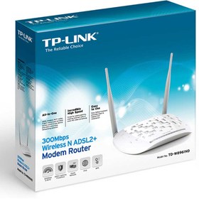 تصویر مودم روتر تی پی لینک مدل TD W8961ND TP Link TD-W8961ND 300Mbps Wireless N ADSL2+