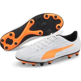 تصویر کفش فوتبال سفید مدل Rapido III FG/AG کد 106572-04 برند puma Rapido III FG/AG White Football Shoes 106572-04