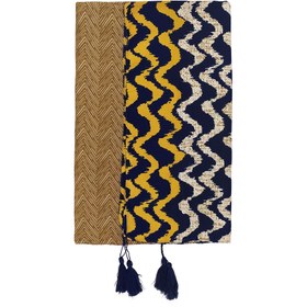 تصویر شال زنانه کج راه منگوله دار کد 117N - جگری 