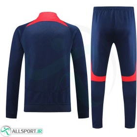 تصویر گرمکن شلوار اتلتیک مادرید Atletico Madrid Tracksuit 2023-24 Navy Blue Red 