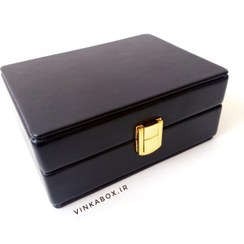 تصویر جعبه جواهرات آوا رنگ مشکی 