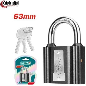 تصویر قفل اویز کاور دار سایز 63 میلیمتر توتال مدل TLK31631 TLK31631 Iron Padlock