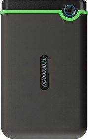 تصویر فراتر از 2 TB StoreJet M3 Drop leşkerî تست شده USB 3.0 هارد اکسترنال (TS2TSJ25M3) Transcend 2 TB StoreJet M3 Military Drop Tested USB 3.0 External Hard Drive (TS2TSJ25M3) Grey 2TB Standard Hard Drive