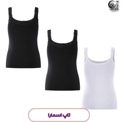 تصویر تاپ کبریتی یقه گیپور اسمارا 3 عددی نخی 