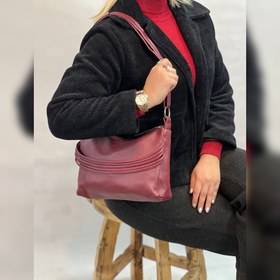 تصویر کیف دوشی دوزیپ فانتزی کد 599 