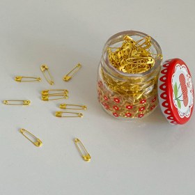 تصویر سنجاق قفلی طلایی 