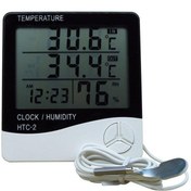 تصویر دماسنج و رطوبت سنج دیجیتال اچ تی سی مدل HTC-2 HTC Digital Thermometer and Hygrometer Model HTC-2