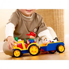 تصویر تراکتور یدک کش تولو Tolo Toys First Friends Tractor Trailer