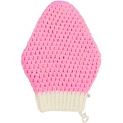 تصویر لیف دستباف حمام مدل توت‌فرنگی C077 