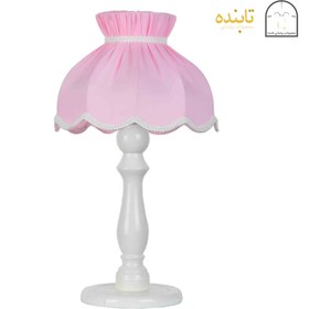 تصویر آباژور رومیزی چوبی مدل مریم 