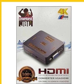 تصویر تبدیل HDMI به VGA مدل DieHard-مبدل HDMI به VGA جی بی ال 4K 