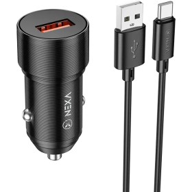 تصویر شارژر فندکی 18 وات نکسا مدل R18 به همراه کابل تایپ سی NEXA CAR CHARGER R18 WITH CABLE TYPE-C