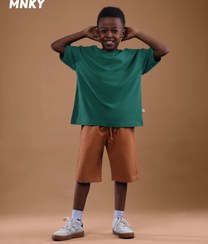 تصویر تیشرت نخ پنبه برش دار برند مانکی کد 1425 