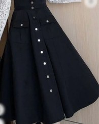 تصویر دامن زنانه آسنا سایز ۳۶ و ۳۸ رنگ سفید 