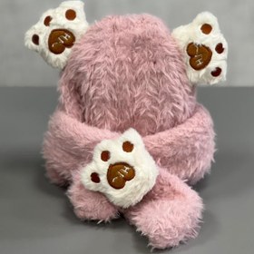 تصویر شال و کلاه تدی ۹۹ - کرم 